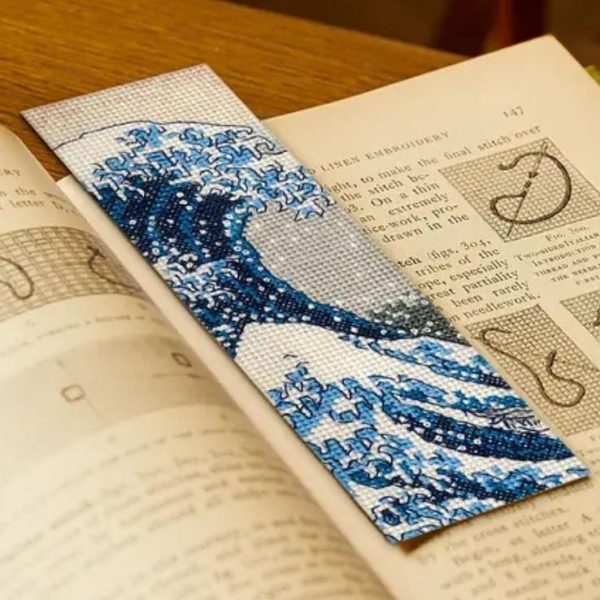 Κιτ Κεντήματος Σελιδοδείκτης DMC - The Great Wave by Katsushika Hokusai