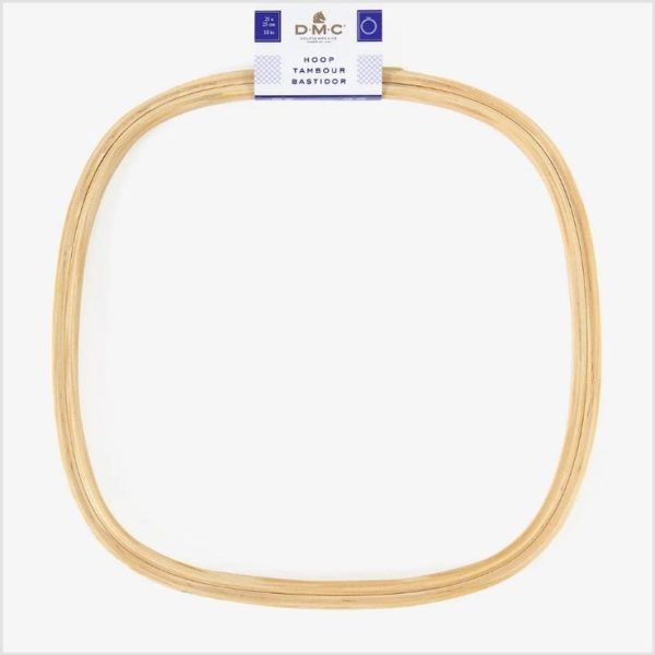 Ξύλινο Τετράγωνο Τελάρο Κεντήματος DMC (25 x 25 εκ.)