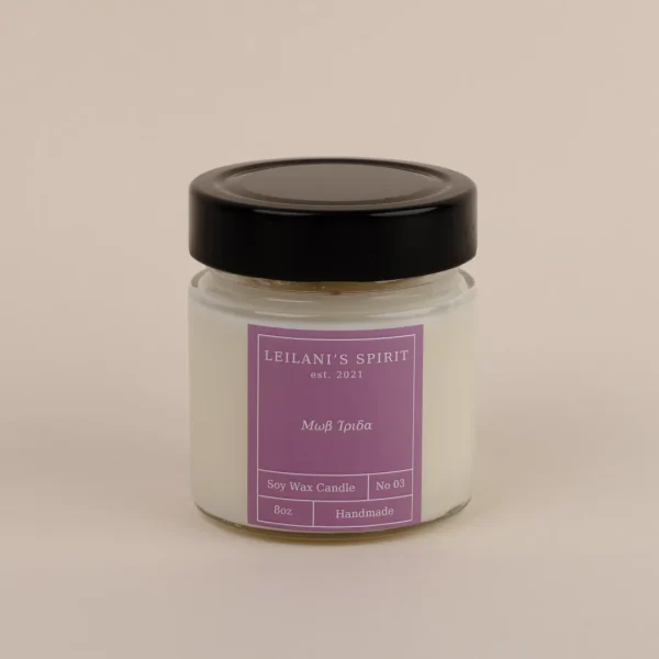 Κερί Σόγιας - Μωβ Ίριδα 8oz